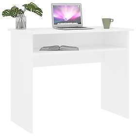 vidaXL Desk Smoke Oak 90x50x74 cm