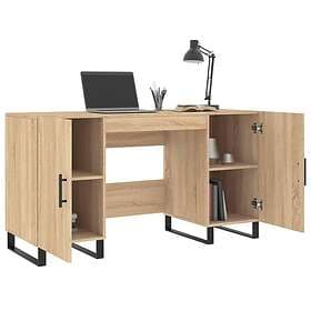 vidaXL Desk sonoma-ek 140x50x75 cm konstruerat trä 829575