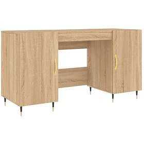 vidaXL Desk sonoma-ek 140x50x75 cm konstruerat trä 829527