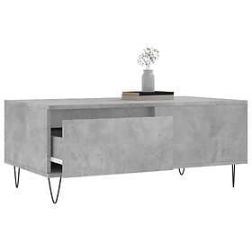 vidaXL Soffbord betonggrå 90x50x36.5 cm konstruerat trä 830808