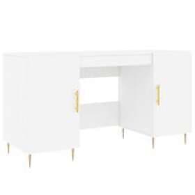 vidaXL Desk vit 140x50x75 cm konstruerat trä 829532