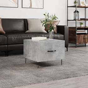 vidaXL Soffbord betonggrå 50x50x40 cm konstruerat trä 829388