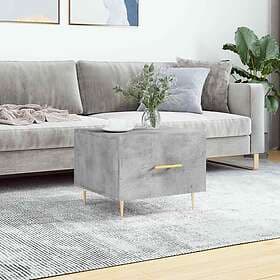 vidaXL Soffbord betonggrå 50x50x40 cm konstruerat trä 829372