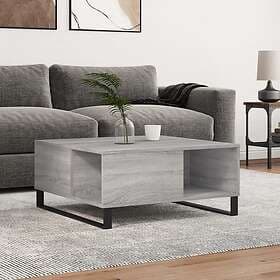 vidaXL Soffbord grå sonoma 80x80x36.5 cm konstruerat trä 830794