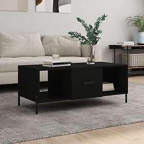 vidaXL Soffbord svart 102x50x40 cm konstruerat trä 829309
