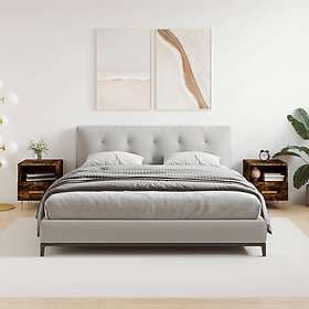 vidaXL Sängbord 2 st rökfärgad ek 40x35x47.5 cm konstruerat trä 827415