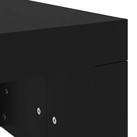 vidaXL Soffbord svart 102x50x36 cm konstruerat trä 823367