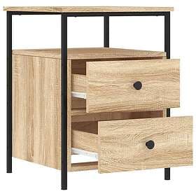 vidaXL Sängbord 2 st sonoma-ek 44x45x60 cm konstruerat trä 826006