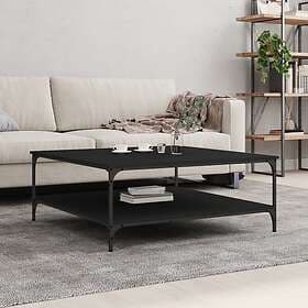 vidaXL Soffbord svart 100x100x40 cm konstruerat trä 832843