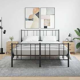 vidaXL Sängbord 2 st sonoma-ek 40x35x47.5 cm konstruerat trä 827315