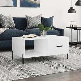 vidaXL Soffbord vit 90x50x40 cm konstruerat trä 829220