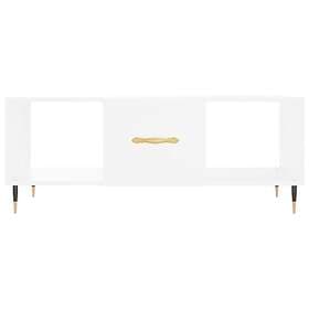 vidaXL Soffbord vit 102x50x40 cm konstruerat trä 829276