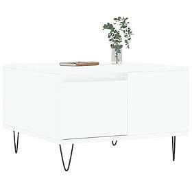 vidaXL Soffbord vit 55x55x36.5 cm konstruerat trä 830756