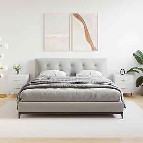 vidaXL Sängbord 2 st vit 40x35x47.5 cm konstruerat trä 827261
