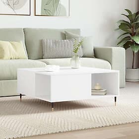 vidaXL Soffbord vit 80x80x36.5 cm konstruerat trä 830772