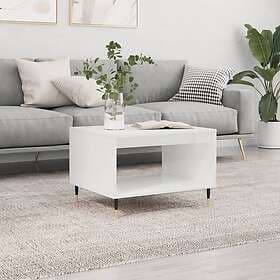 vidaXL Soffbord vit 60x50x40 cm konstruerat trä 829244