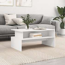vidaXL Soffbord vit 90x55x42.5 cm konstruerat trä 834278