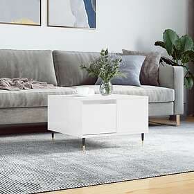 vidaXL Soffbord vit högglans 55x55x36.5 cm konstruerat trä 830750