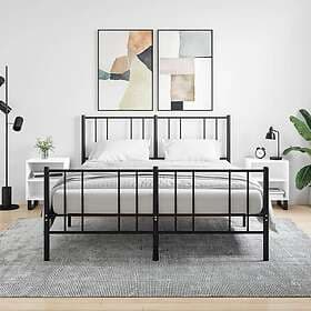 vidaXL Sängbord 2 st vit 40x30x50 cm konstruerat trä 826797