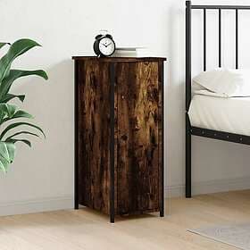 vidaXL Sängbord rökfärgad ek 32x42x80 cm konstruerat trä 825967