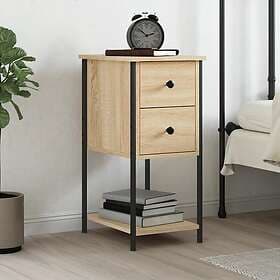 vidaXL Sängbord sonoma-ek 32x42x70 cm konstruerat trä 826095