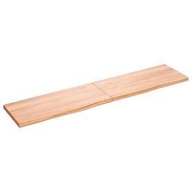 vidaXL Bordsskiva ljusbrun 180x40x4 cm behandlad massiv ek 363718