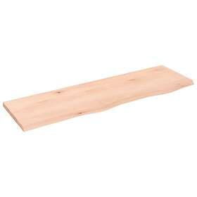 vidaXL Hyllplan 100x30x2 cm obehandlad massiv ek 363560