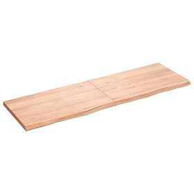 vidaXL Hyllplan ljusbrun 160x50x4 cm behandlad massiv ek 363712