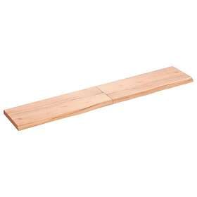 vidaXL Hyllplan ljusbrun 160x30x4 cm behandlad massiv ek 363708