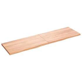 vidaXL Hyllplan ljusbrun 180x50x4 cm behandlad massiv ek 363720