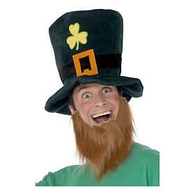 Green Leprechaun Hat and Beard One size