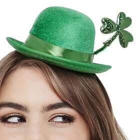 Smiffys Bowlerhatt Mini St Patricks Day Grön One size