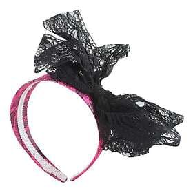 Smiffys 80-tals Diadem med Spetsfluga One size