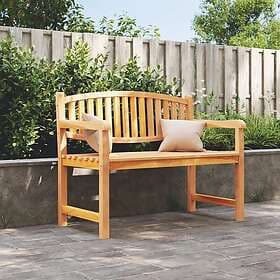 vidaXL Trädgårdsbench 114x59x87 cm massiv teak 364408