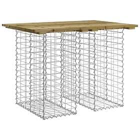 vidaXL Trädgårdsbench gabion-design 100x70x72 cm impregnerad furu 834364
