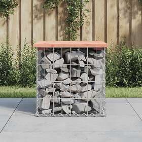 vidaXL Garden Bench gabion design 43x44x42 cm solid douglas wood 834336