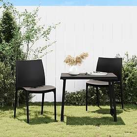 vidaXL Garden Chairs 2 pcs Anthracite 50x46x80 cm Polypropylene 364729