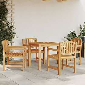 vidaXL Trädgårdsstolar 4 st 58x59x88 cm massiv teak 3157904
