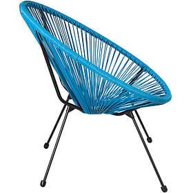 TecTake Santana Acapulco Style Garden Chair Blue