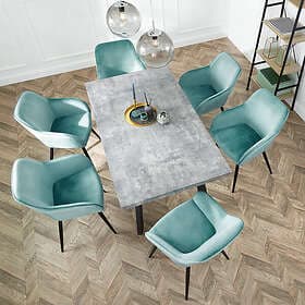 TecTake Marilyn Chair (velvet look / black)