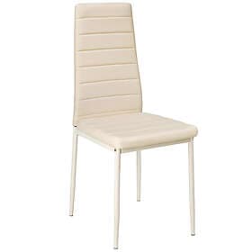 TecTake 6 köksstolar i konstläder beige