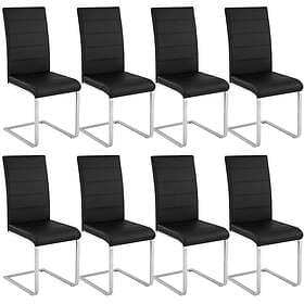 TecTake Bettina 8 Kitchen & Dining Room Chairs black