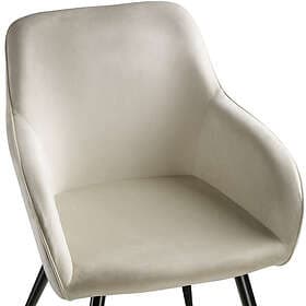 TecTake Marilyn Armchair (velvet cream/black)