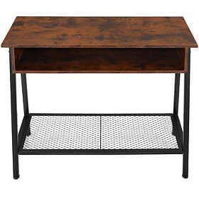 TecTake Konsolbord Tralee 100x35x80.5cm Industriellt mörkt trä