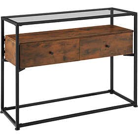 TecTake Konsolbord Reading 101.5x41.5x80.5cm Industriellt mörkt trä