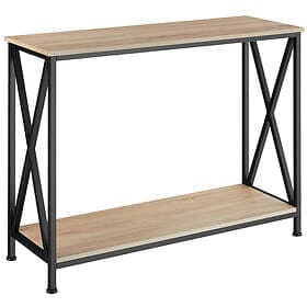 TecTake Konsolbord Tacoma 100x35x80.5cm Industriellt lätt trä, ek Sonoma
