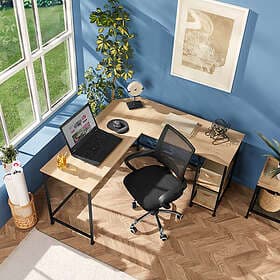 TecTake Desk Hamilton Industriellt lätt trä, ek Sonoma