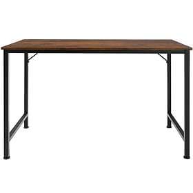 TecTake Desk Jenkins Industriellt mörkt trä, 140 cm