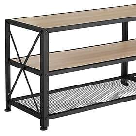 TecTake TV Stand 161 cm, Industriellt lätt trä, ek Sonoma