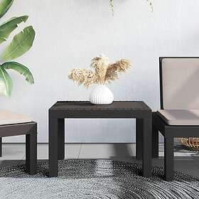 vidaXL Garden Table anthracite 59x47x40 cm PP 364727